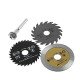 Metal Circular Saw 3 Pcs Set with Spindle Attachment – Compatible with Rotary Tools & Drill Machines