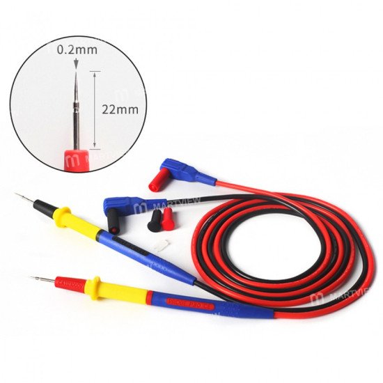 MECHANIC RP4 Multimeter Probe, Stainless Steel, Soft Silicone Cord Tip Probe Test Pen for Digital Multimeter, 20A, 1000V